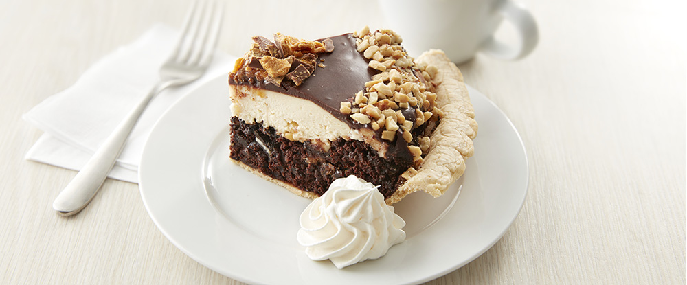 Butterfinger® Cream Cheese Brownie Pie